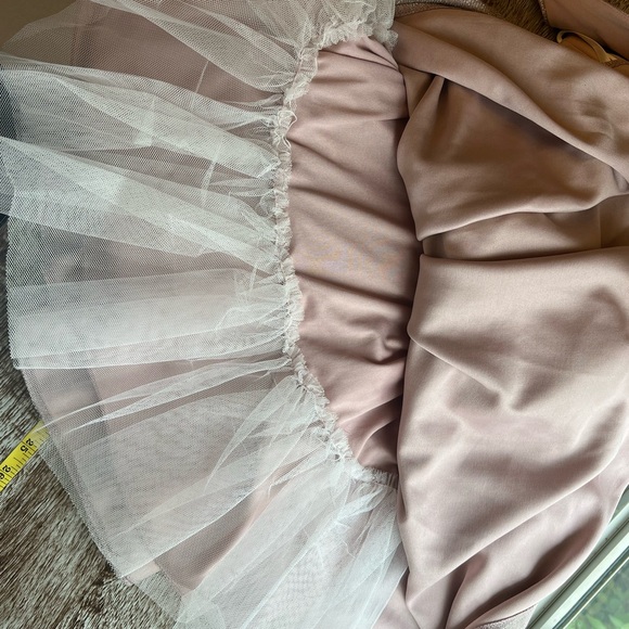 B Darlin Women's Pink Sherri Shine Glittery Fit & Flare Dress Prom Formal - Picture 7 of 10